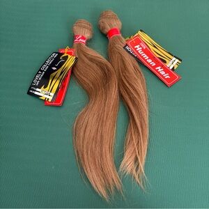 💯 human hair Golden Brown Hair Extensions